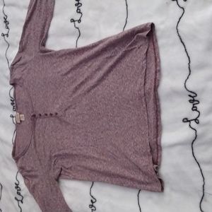 Purple long sleeve shirt